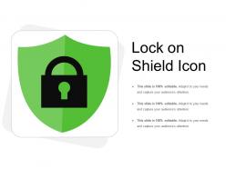 Lock on shield icon