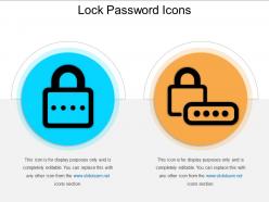 Lock password icons