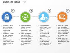 Lock Process Male Icon Email Locked Ppt Icons Graphics
