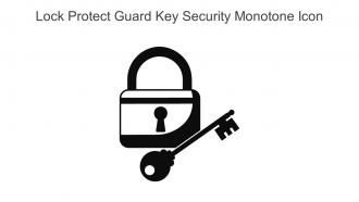 Lock Protect Guard Key Security Monotone Icon In Powerpoint Pptx Png And Editable Eps Format