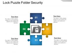 Lock puzzle folder security