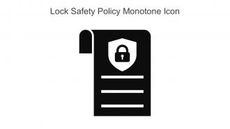 Lock Safety Policy Monotone Icon In Powerpoint Pptx Png And Editable Eps Format