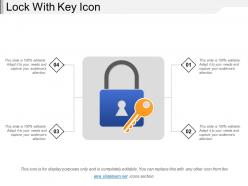 Lock with key icon