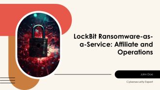 Lockbit Ransomware As A Service Affiliate And Operations PPT Mockup AT