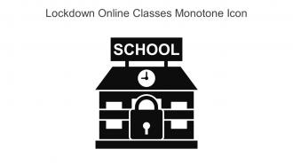 Lockdown Online Classes Monotone Icon In Powerpoint Pptx Png And Editable Eps Format