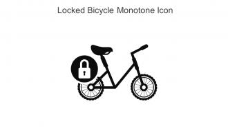Locked Bicycle Monotone Icon In Powerpoint Pptx Png And Editable Eps Format