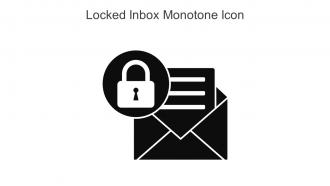 Locked Inbox Monotone Icon In Powerpoint Pptx Png And Editable Eps Format