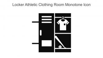 Locker Athletic Clothing Room Monotone Icon In Powerpoint Pptx Png And Editable Eps Format