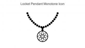 Locket Pendant Monotone Icon In Powerpoint Pptx Png And Editable Eps Format