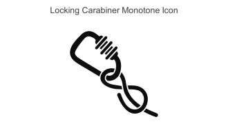 Locking Carabiner Monotone Icon In Powerpoint Pptx Png And Editable Eps Format