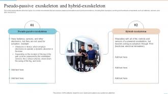 Locomotion Pseudo Passive Exoskeleton And Hybrid Exoskeleton