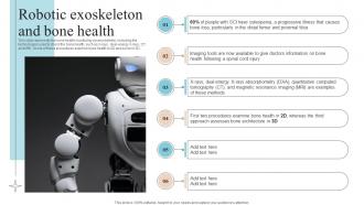Locomotion Robotic Exoskeleton And Bone Health Ppt Slides Icon