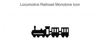 Locomotive Railroad Monotone Icon In Powerpoint Pptx Png And Editable Eps Format