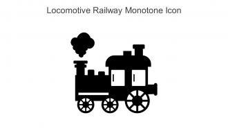 Locomotive Railway Monotone Icon In Powerpoint Pptx Png And Editable Eps Format