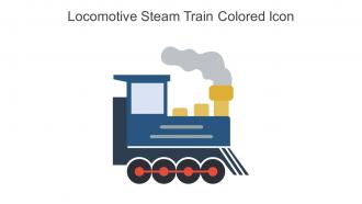 Locomotive Steam Train Colored Icon In Powerpoint Pptx Png And Editable Eps Format