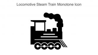 Locomotive Steam Train Monotone Icon In Powerpoint Pptx Png And Editable Eps Format