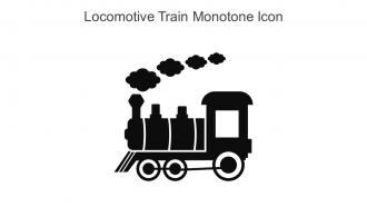 Locomotive Train Monotone Icon In Powerpoint Pptx Png And Editable Eps Format