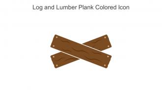 Log And Lumber Plank Colored Icon In Powerpoint Pptx Png And Editable Eps Format