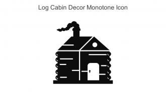 Log Cabin Decor Monotone Icon In Powerpoint Pptx Png And Editable Eps Format