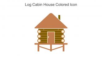 Log Cabin House Colored Icon In Powerpoint Pptx Png And Editable Eps Format