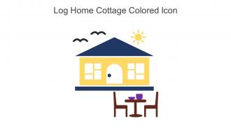 Log Home Cottage Colored Icon In Powerpoint Pptx Png And Editable Eps Format