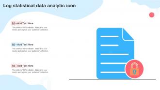 Log Statistical Data Analytic Icon