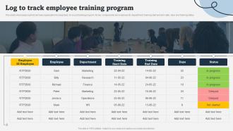 Log To Track Employee Training Program On Job Employee Training Program For Skills