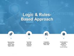 Logic and rules-based approach gears ppt powerpoint presentation pictures themes