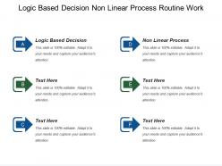 Logic Based Decision Non Linear Process Routine Work