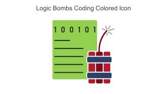 Logic Bombs Coding Colored Icon In Powerpoint Pptx Png And Editable Eps Format