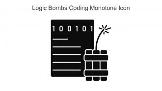 Logic Bombs Coding Monotone Icon In Powerpoint Pptx Png And Editable Eps Format
