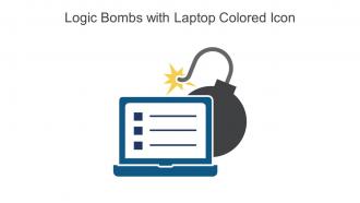 Logic Bombs With Laptop Colored Icon In Powerpoint Pptx Png And Editable Eps Format