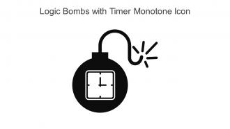 Logic Bombs With Timer Monotone Icon In Powerpoint Pptx Png And Editable Eps Format