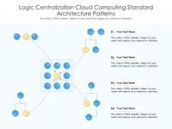 Logic centralization cloud computing standard architecture patterns ppt presentation diagram