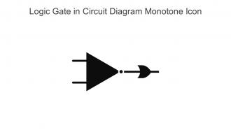 Logic Gate In Circuit Diagram Monotone Icon In Powerpoint Pptx Png And Editable Eps Format