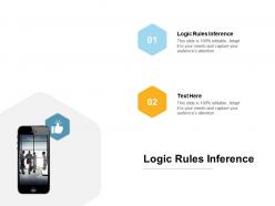 Logic rules inference ppt powerpoint presentation ideas format ideas cpb