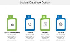 Logical database design ppt powerpoint presentation outline aids cpb