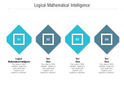 Logical mathematical intelligence ppt powerpoint presentation infographics examples cpb