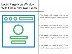 Login Page Icon Window With Circle And Two Fields