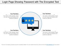Login Page Showing Password With The Encrypted Text