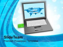 Login screen and credit card security powerpoint templates ppt themes and graphics 0113