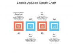 Logistic activities supply chain ppt powerpoint presentation pictures grid cpb