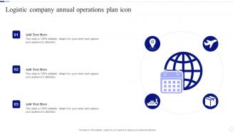 Logistic Company Annual Operations Plan Icon
