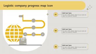 Logistic Company Progress Map Icon