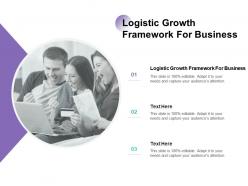 Logistic growth framework for business ppt powerpoint presentation show example file cpb