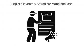 Logistic Inventory Advertiser Monotone Icon In Powerpoint Pptx Png And Editable Eps Format