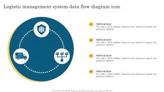 Logistic Management System Data Flow Diagram Icon