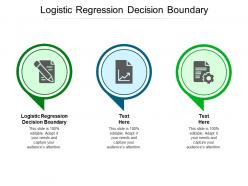 Logistic regression decision boundary ppt powerpoint presentation model graphic tips cpb