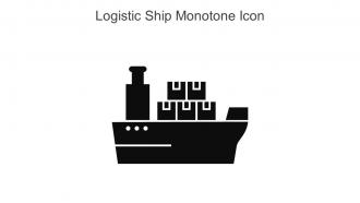 Logistic Ship Monotone Icon In Powerpoint Pptx Png And Editable Eps Format