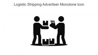 Logistic Shipping Advertiser Monotone Icon In Powerpoint Pptx Png And Editable Eps Format